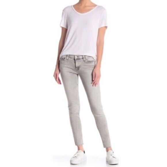 Hudson Krista Super Skinny Gray Ankle Jeans - Picture 11 of 12